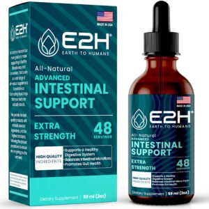 Botella de soporte intestinal avanzado E2H con extractos naturales