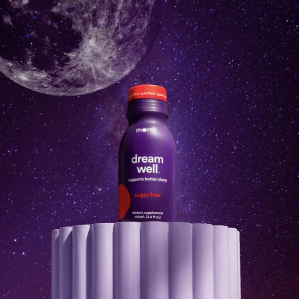 Soporte para teléfono incluido en pack Dream Well bebida para dormir