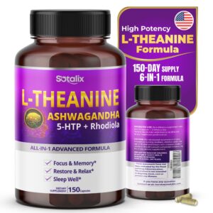 Version 1.0.0 Frasco de Sotalix L-Theanine con Ashwagandha