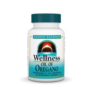 Source Naturals aceite de orégano cápsulas vegetarianas para bienestar