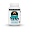 Frontal de la botella Source Naturals ácido fólico 800 mcg 500 tabletas