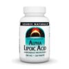 Frente de frasco Source Naturals Alpha Lipoico 200 mg