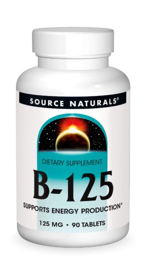 Etiqueta frontal de Source Naturals B-125