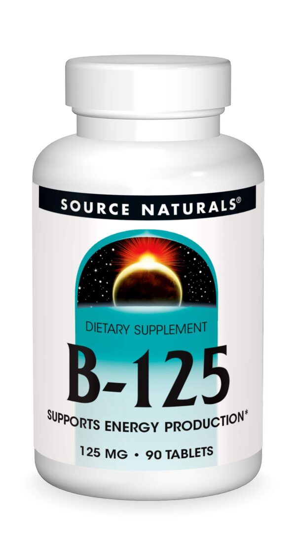 Version 1.0.0 Etiqueta frontal de Source Naturals B-125