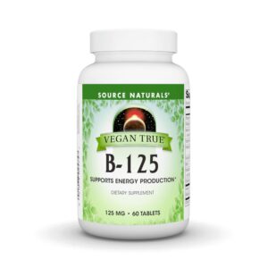 Frasco Source Naturals B-125 vegano