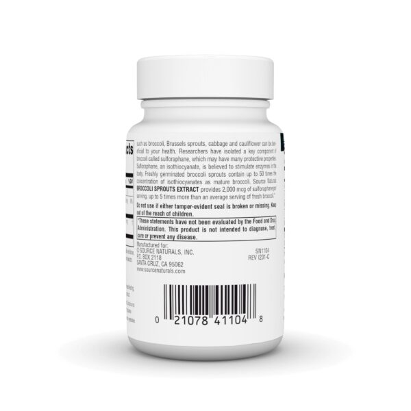 Tabletas de sulforafano y brócoli Source Naturals