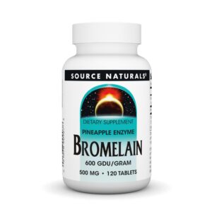 Tabletas de bromelina 500 mg frasco