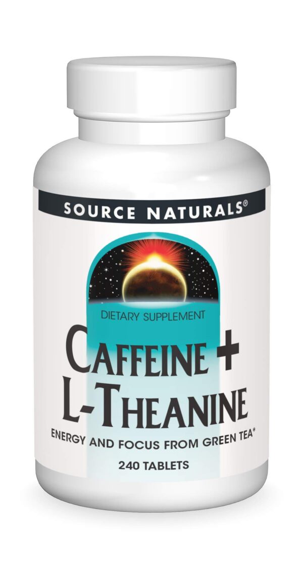 Version 1.0.0 Source Naturals Cafeína y L-Teanina paquete 240 tabletas