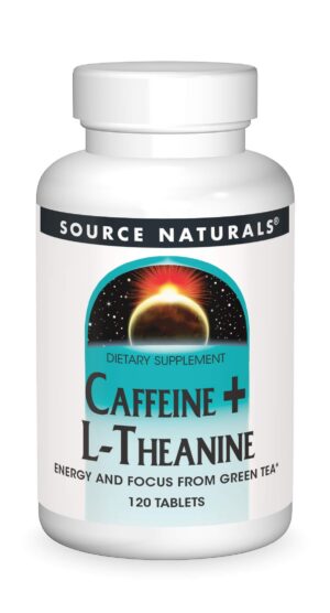 Source Naturals Cafeína y L-Teanina suplemento enfoque energía