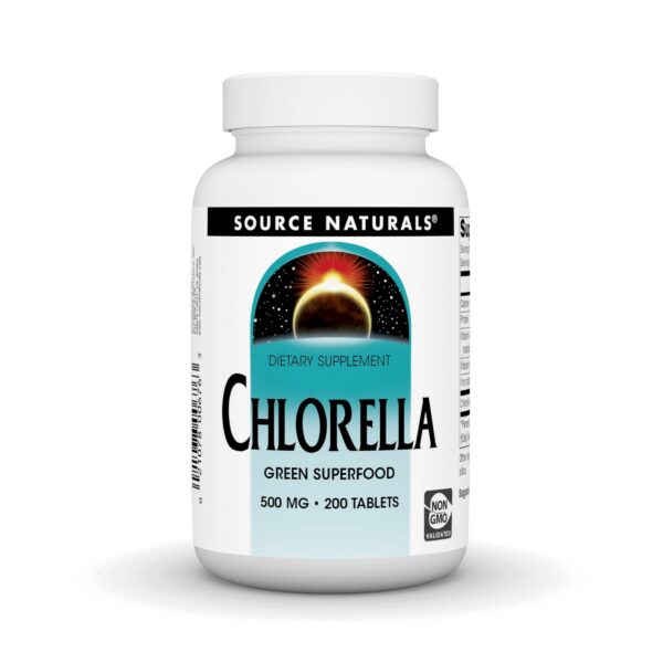 Version 1.0.0 Source Naturals Chlorella suplemento verde vitamina b12 vegano