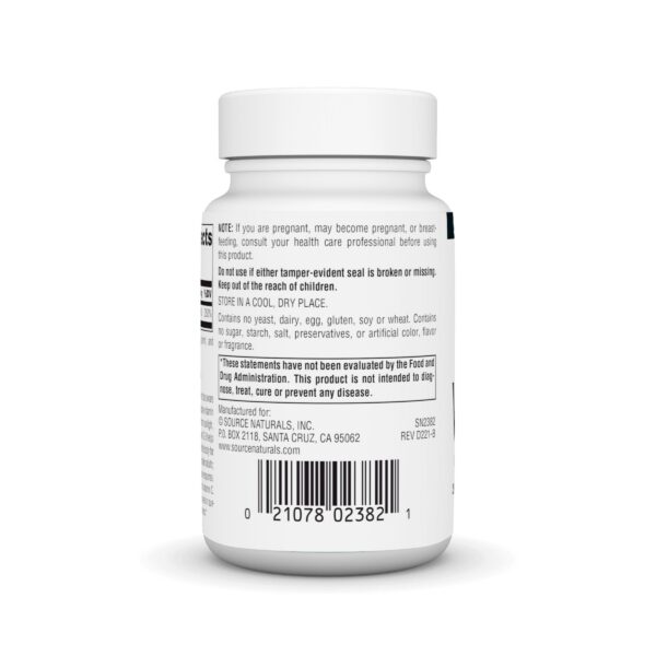 Interior de la caja Source Naturals D3-1000 UI