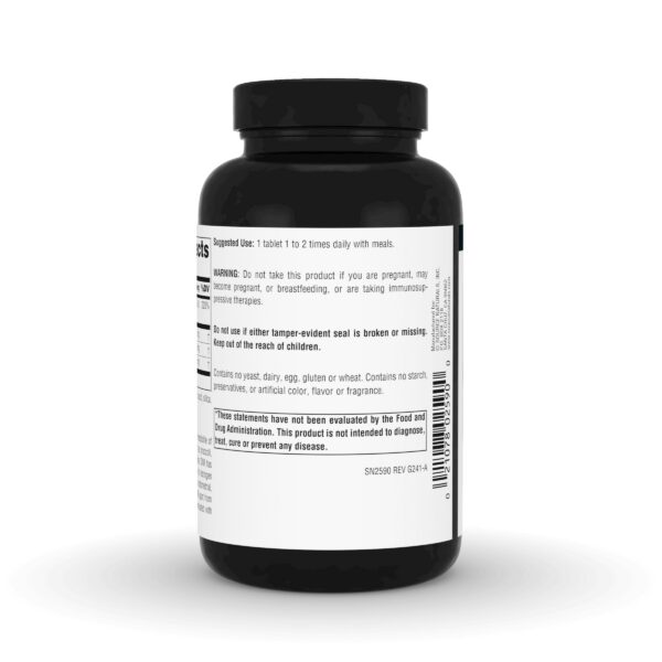 Etiqueta trasera con información de ingredientes