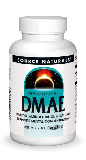 Frasco Source Naturals DMAE frontal