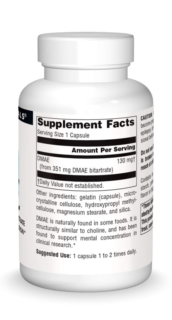 Etiqueta Source Naturals DMAE