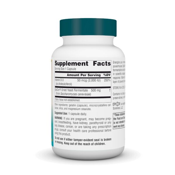 Etiqueta lateral de Source Naturals EpiCor D-3