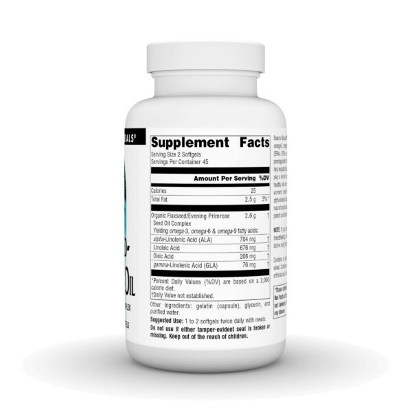 Etiqueta de Source Naturals omega efas