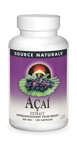 Version 1.0.0 Frasco de Source Naturals Extracto de Acai 500 mg 120 cápsulas