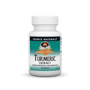 Source Naturals Extracto de Cúrcuma 50 tabletas caja frontal