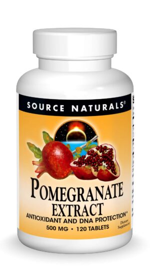 Frente de envase Source Naturals Granada 500 mg