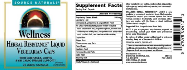 Source Naturals Herbal Resistance caja frontal