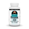 Frente de la etiqueta de Source Naturals ácido hialurónico