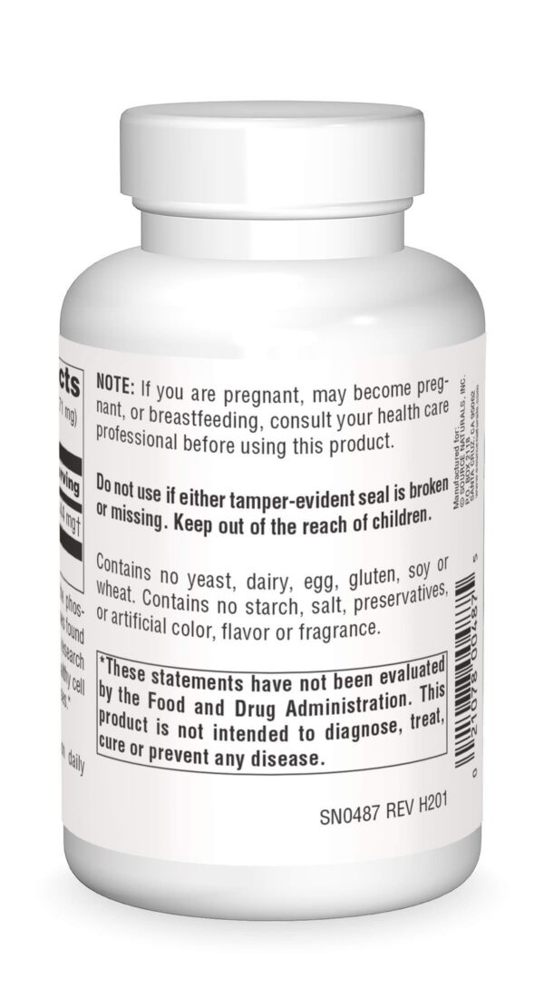 Etiqueta frontal de Inositol Source Naturals