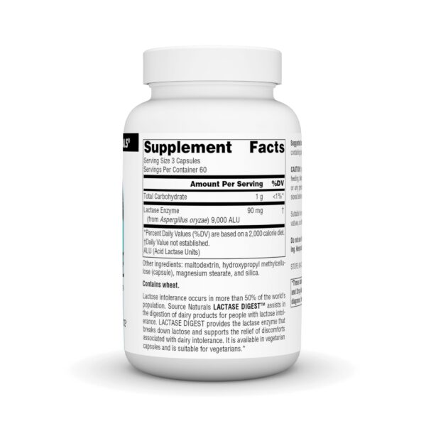 Version 1.0.0 Etiqueta Lactase Digest Source Naturals