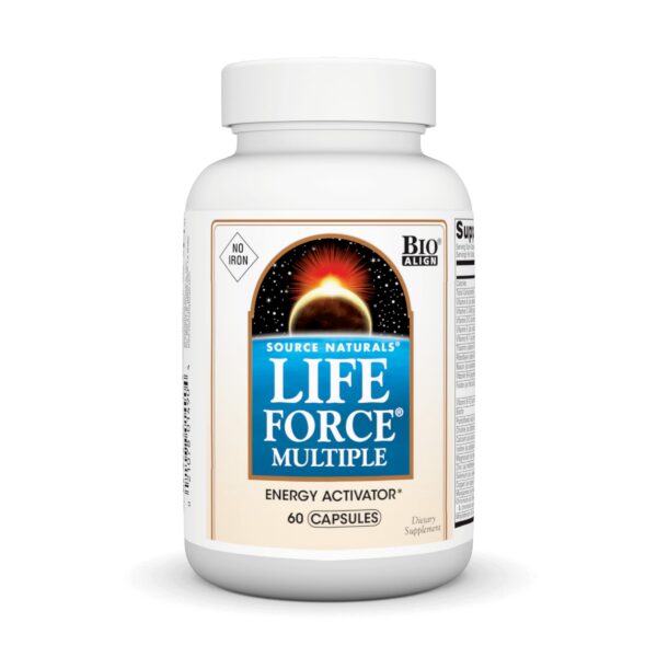 Source Naturals Life Force multivitamínico sin hierro 60 cápsulas