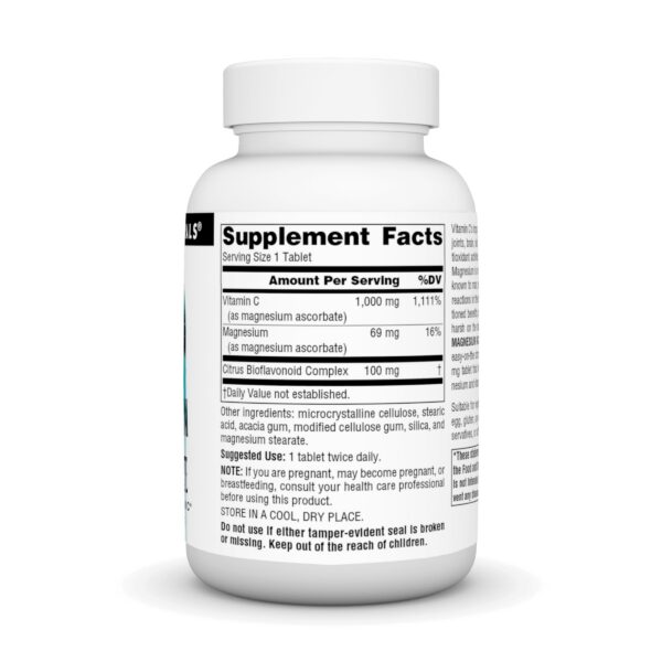 Version 1.0.0 Etiqueta frontal: Source Naturals Magnesio ascorbato