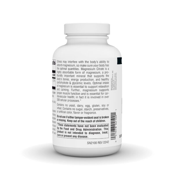 Cápsulas de citrato de magnesio