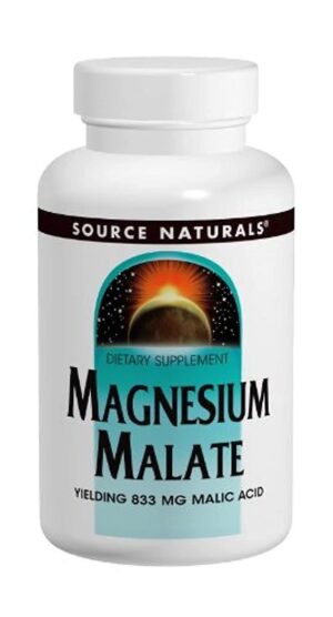 Frente de Source Naturals Magnesio Malato 625 mg