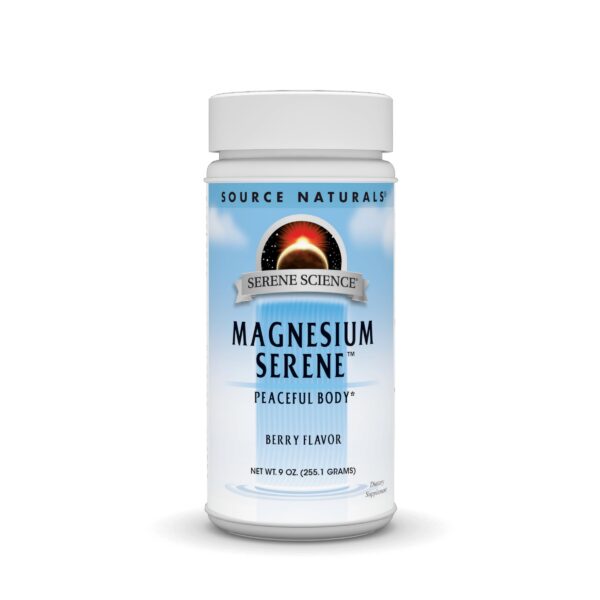 Version 1.0.0 Source Naturals Magnesium Serene Berry polvo 9 oz Frontal etiqueta