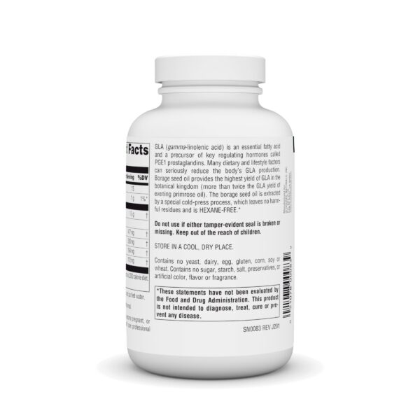 Source Naturals Mega-GLA 300 ingredientes listado