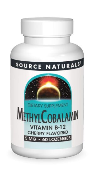 Source Naturals Metilcobalamina Vitamina B12 5mg 60 pastillas sabor cereza