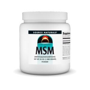 Source Naturals MSM suplemento polvo 1kg azufre para piel cabello
