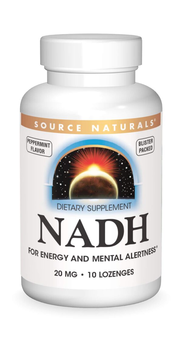 Source Naturals frasco de NADH 20 mg 10 tabletas
