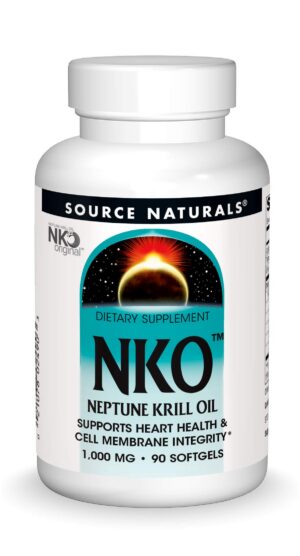 Source Naturals NKO frasco frontal