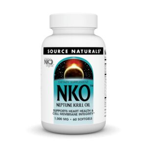 Frente de la botella Source Naturals NKO Neptune Krill Oil