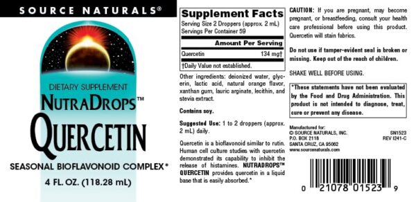 Version 1.0.0 Base líquida NutraDrops Quercetina