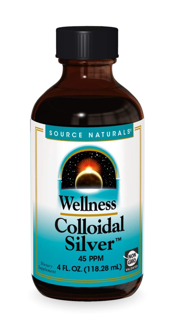 Source Naturals plata coloidal frasco