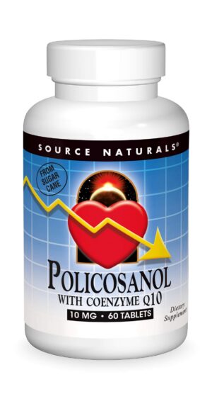 Source Naturals Policosanol CoQ10 tabletas frasco
