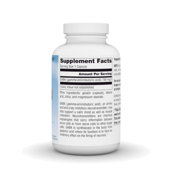 Elevación del frasco Source Naturals GABA para mente calmada