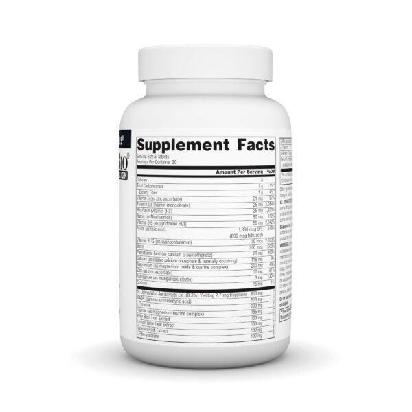 Frasco de Source Naturals St. John's Positive Thoughts de 90 tabletas