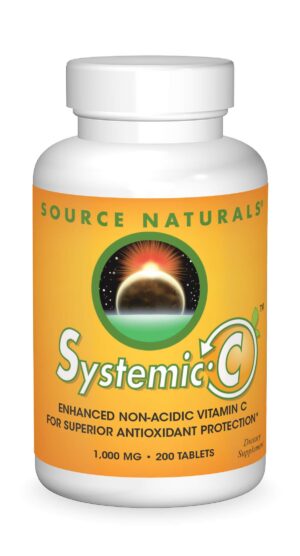 Frente de Source Naturals Systemic C 1000 mg 200 tabletas