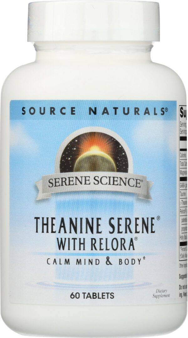 Version 1.0.0 Frasco fuente Source Naturals Theanine Serene con Relora 60 tabletas