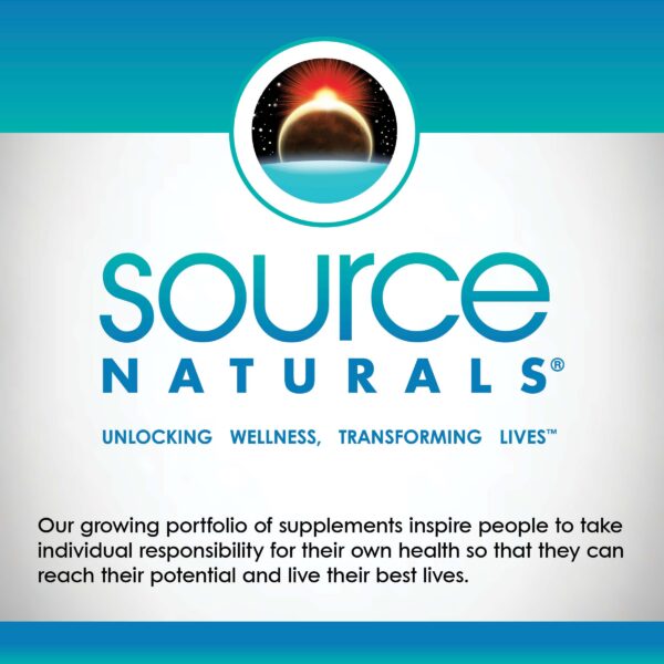 Logo de Source Naturals en la etiqueta
