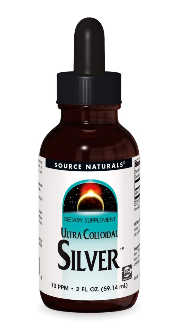 Version 1.0.0 Frente de la etiqueta Source Naturals Ultra Colloidal Silver