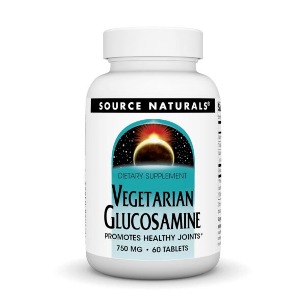 Frasco Source Naturals glucosamina vegetariana 750 mg