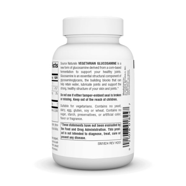 Etiqueta de glucosamina Source Naturals vegetariana