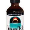 Source Naturals Vitamina D-3 gotitas etiqueta frontal